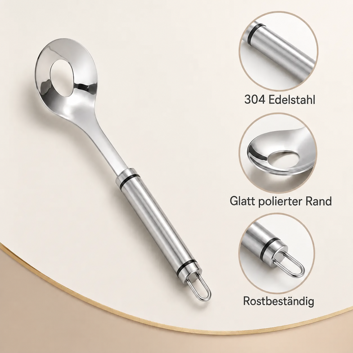 Nordspur | Edelstahl Fleischbällchen-Maker Löffel, Antihaft-Fleischbällchen Extrusionsschaufel