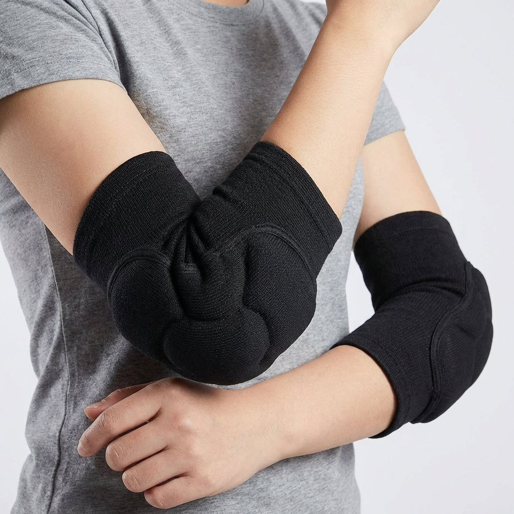 Elastischer gepolsterter Ellbogenschutz für Sport und Training