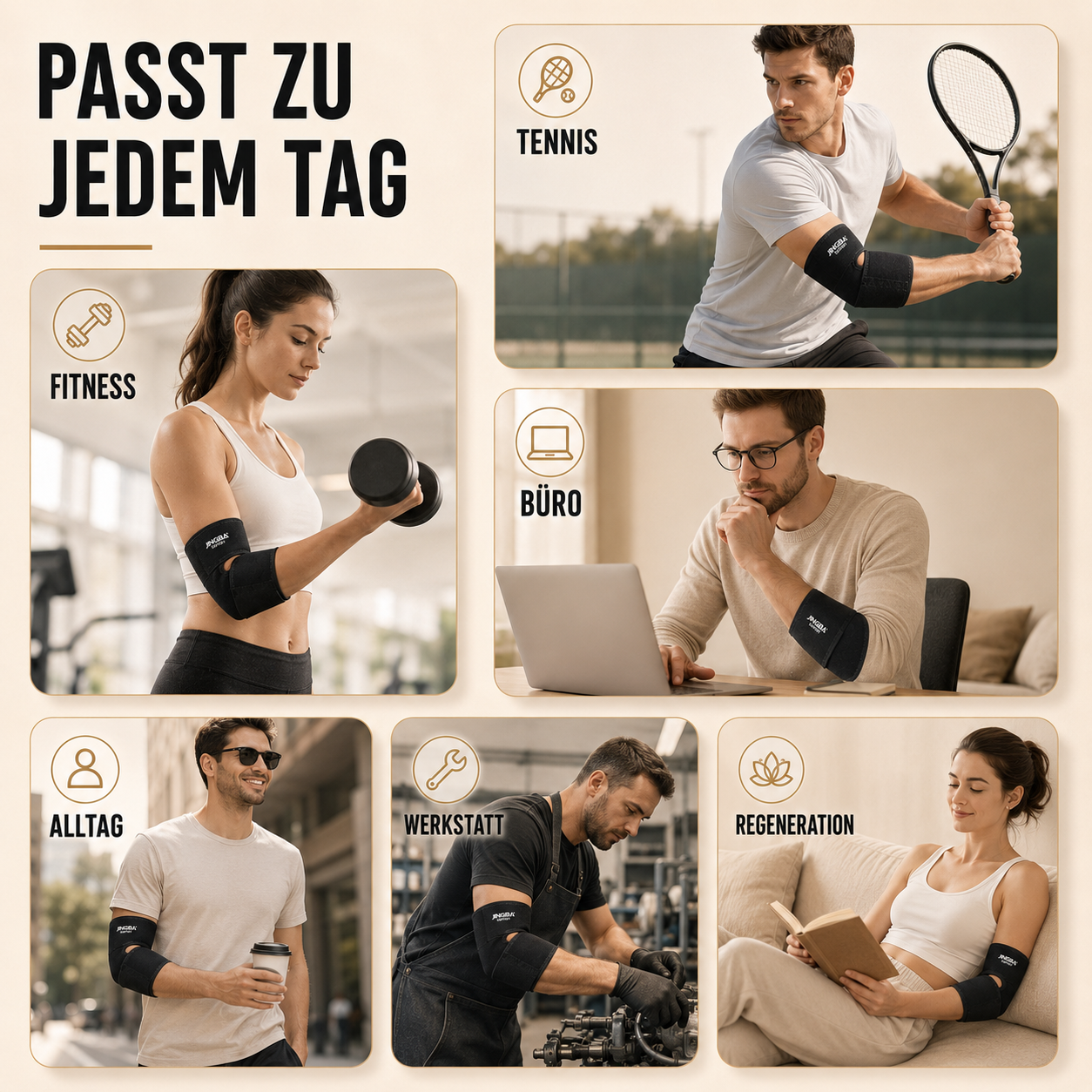 Nordspur | Elbriq Verstellbare Ellenbogen-Kompressionsbandage