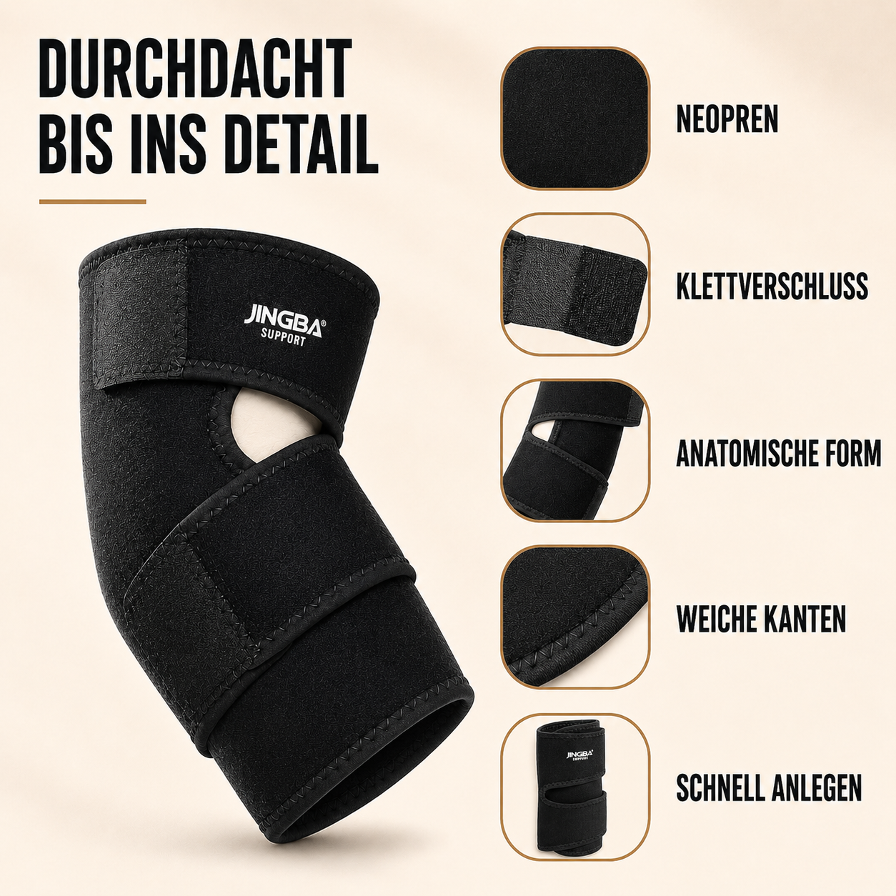 Nordspur | Elbriq Verstellbare Ellenbogen-Kompressionsbandage
