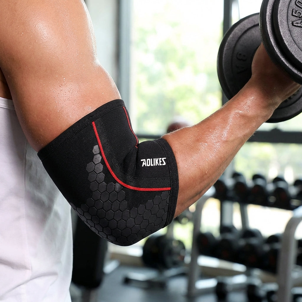 Kompressions-Ellenbogenbandage für Sport und Krafttraining