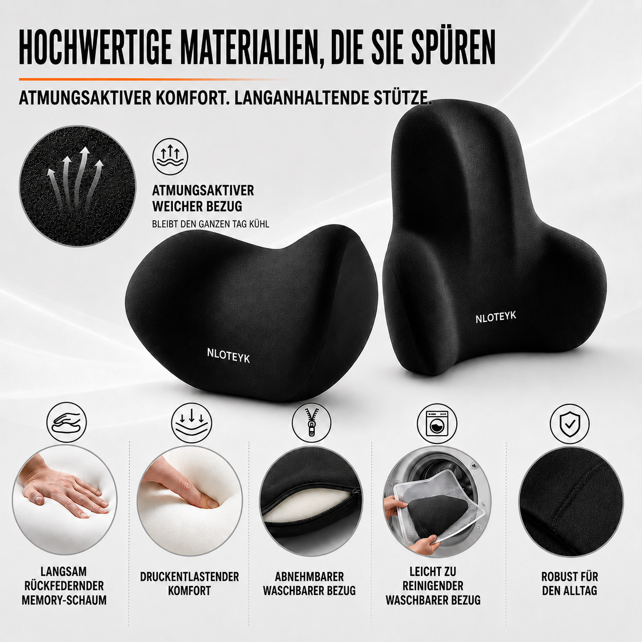 Nordspur | ErgoLuma Nackenstützkissen mit Memory Foam