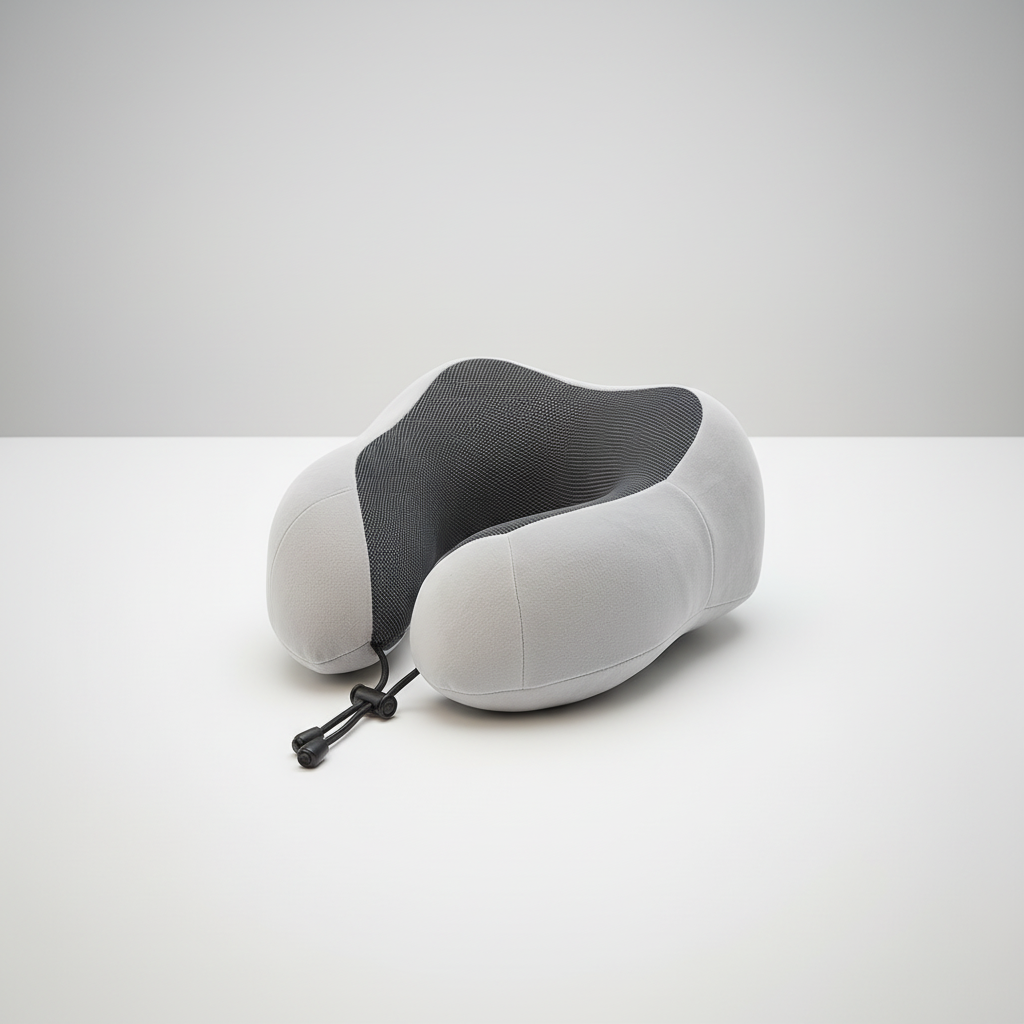 Ergonomisches U-förmiges Nackenkissen mit Memory-Foam