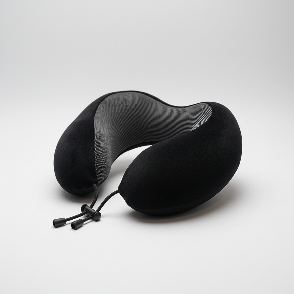 Ergonomisches U-förmiges Nackenkissen mit Memory-Foam