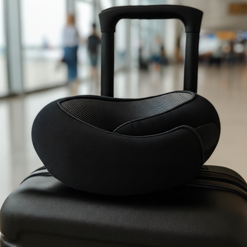 Ergonomisches U-förmiges Reisekissen Memory-Schaum Nackenstütze