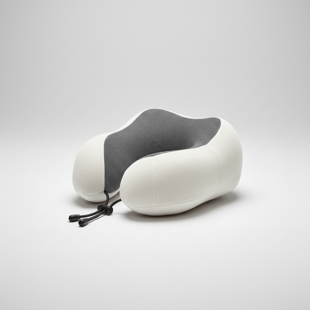 Ergonomisches U-förmiges Nackenkissen mit Memory-Foam