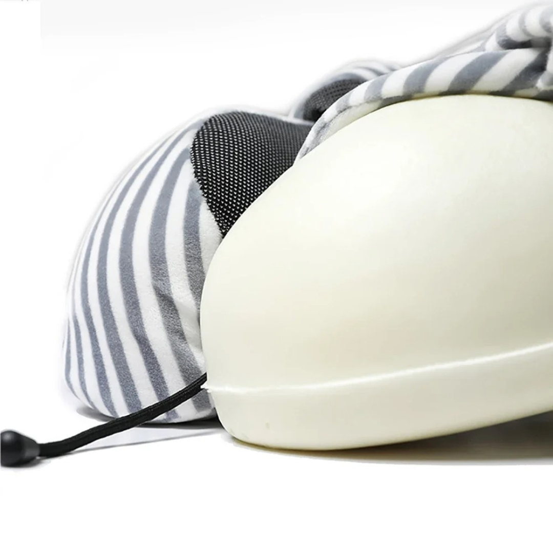 Ergonomisches U-förmiges Nackenkissen mit Memory-Foam