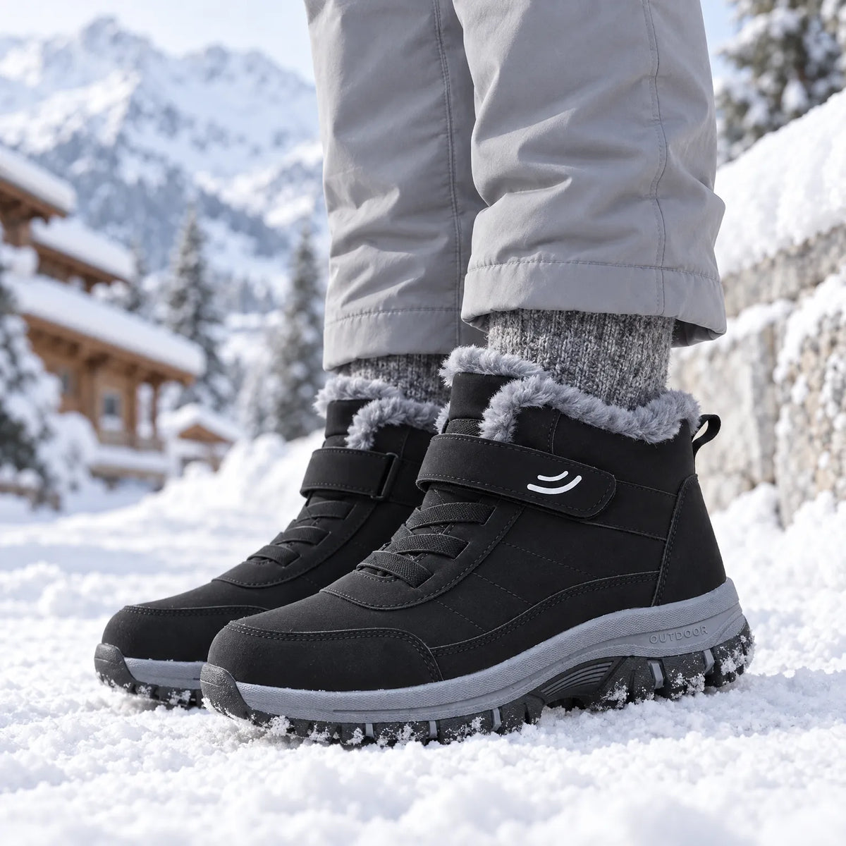 Nordspur | Feldon Knöchelhohe Gefütterte Winterstiefel Für Männer