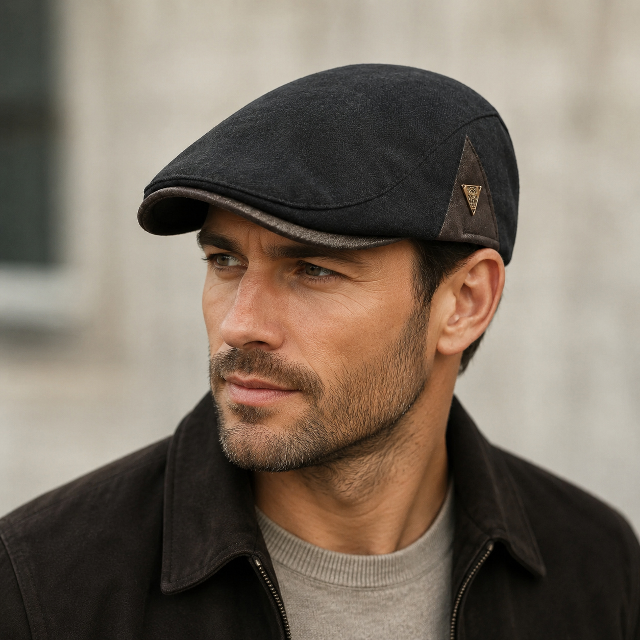 Nordspur | Flatsworth Flat Cap im britischen Fischgrätmuster