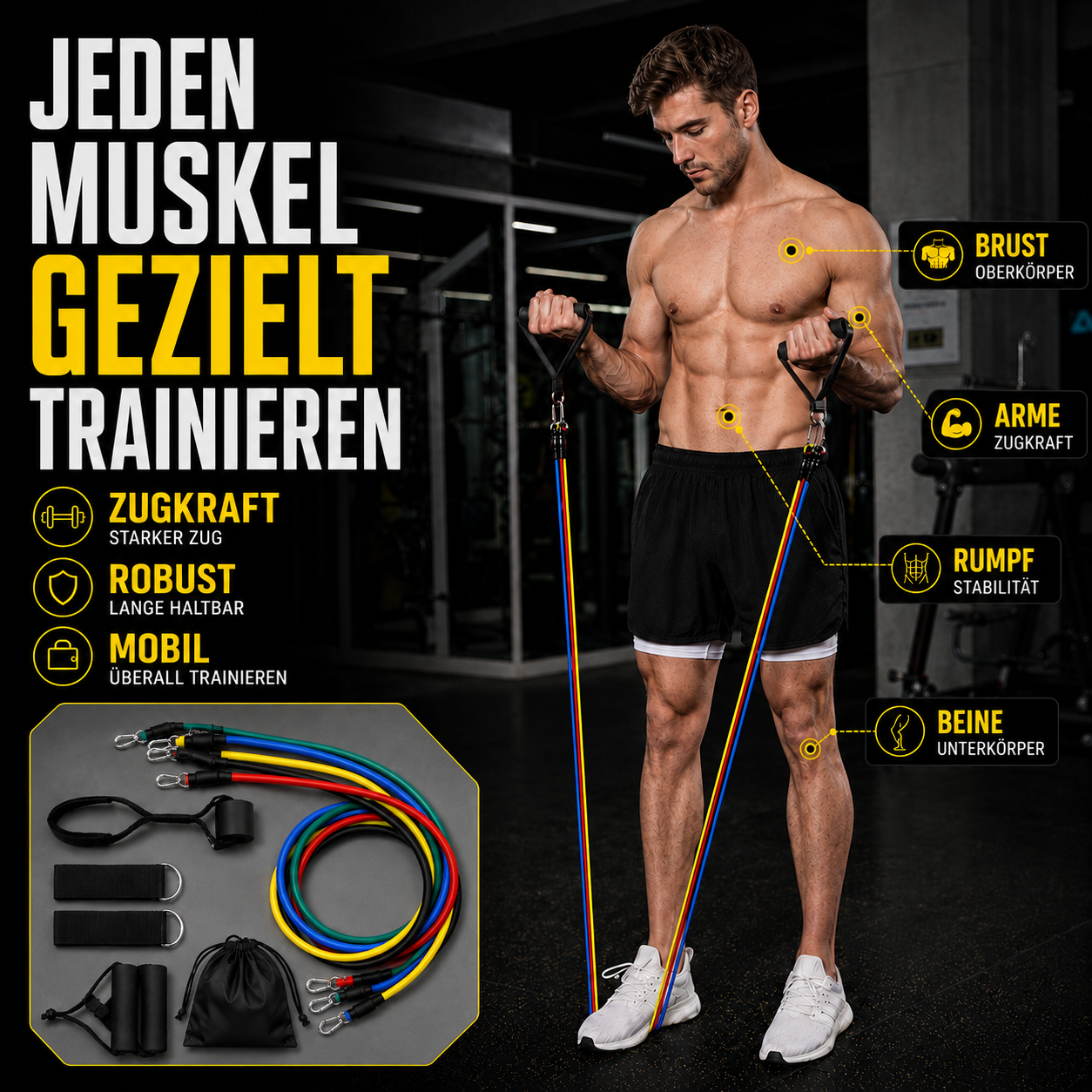 Nordspur | Flexari Tubulares Widerstandsband-Set