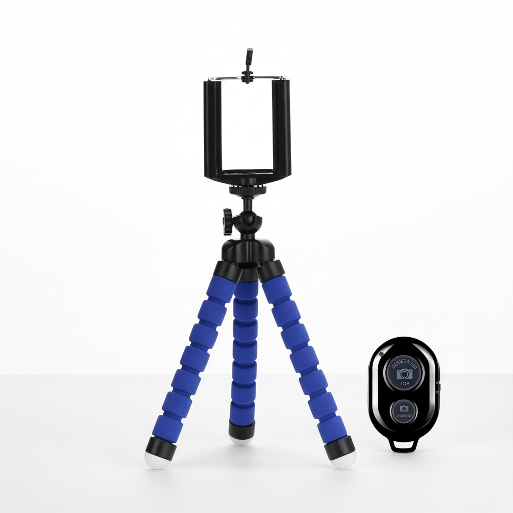 Flexibles Mini-Stativ Schaumstoffbeine Smartphone-Halterung