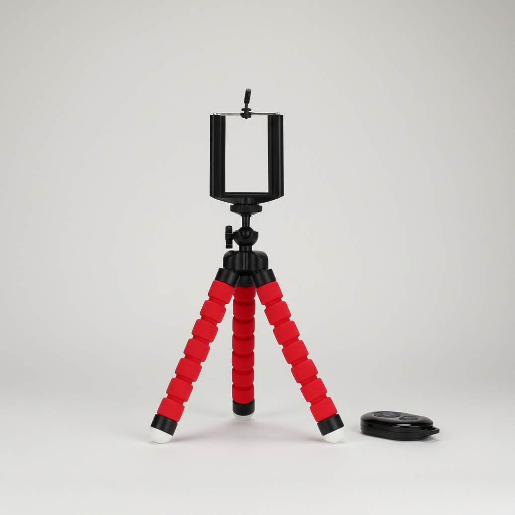 Flexibles Mini-Stativ Schaumstoffbeine Smartphone-Halterung
