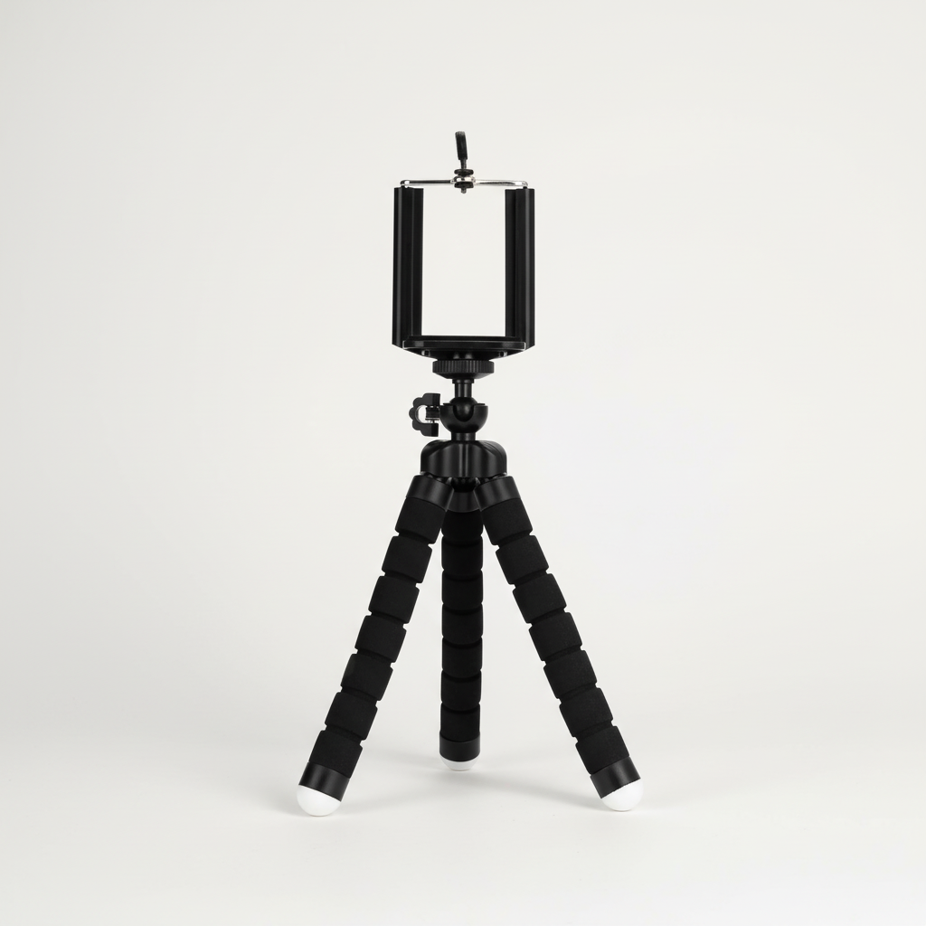 Flexibles Mini-Stativ Schaumstoffbeine Smartphone-Halterung