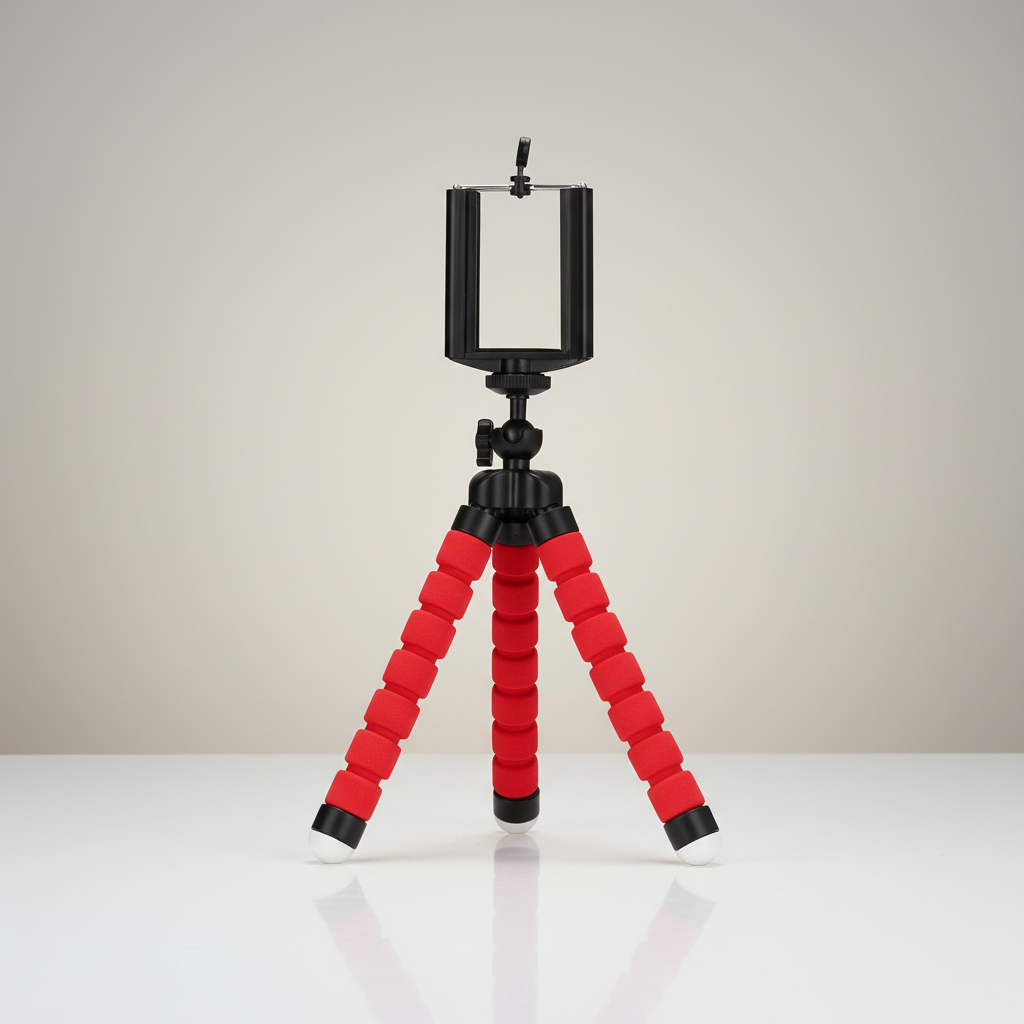 Flexibles Mini-Stativ Schaumstoffbeine Smartphone-Halterung