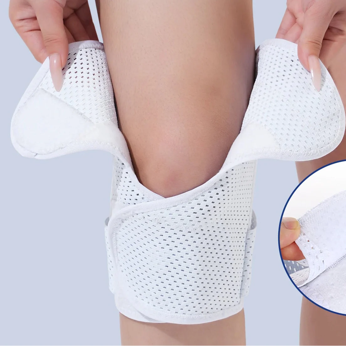 Kompressions-Kniebandage atmungsaktiv offene Patella Sport Regeneration