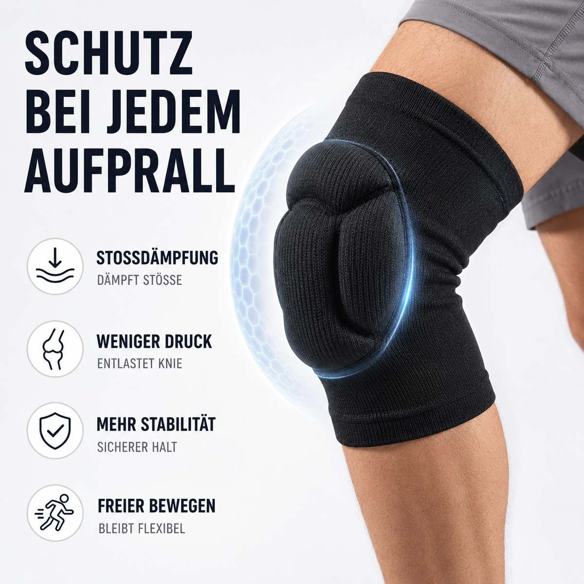 Nordspur | FlexiShield Gepolsterter Überzieh-Knieschoner