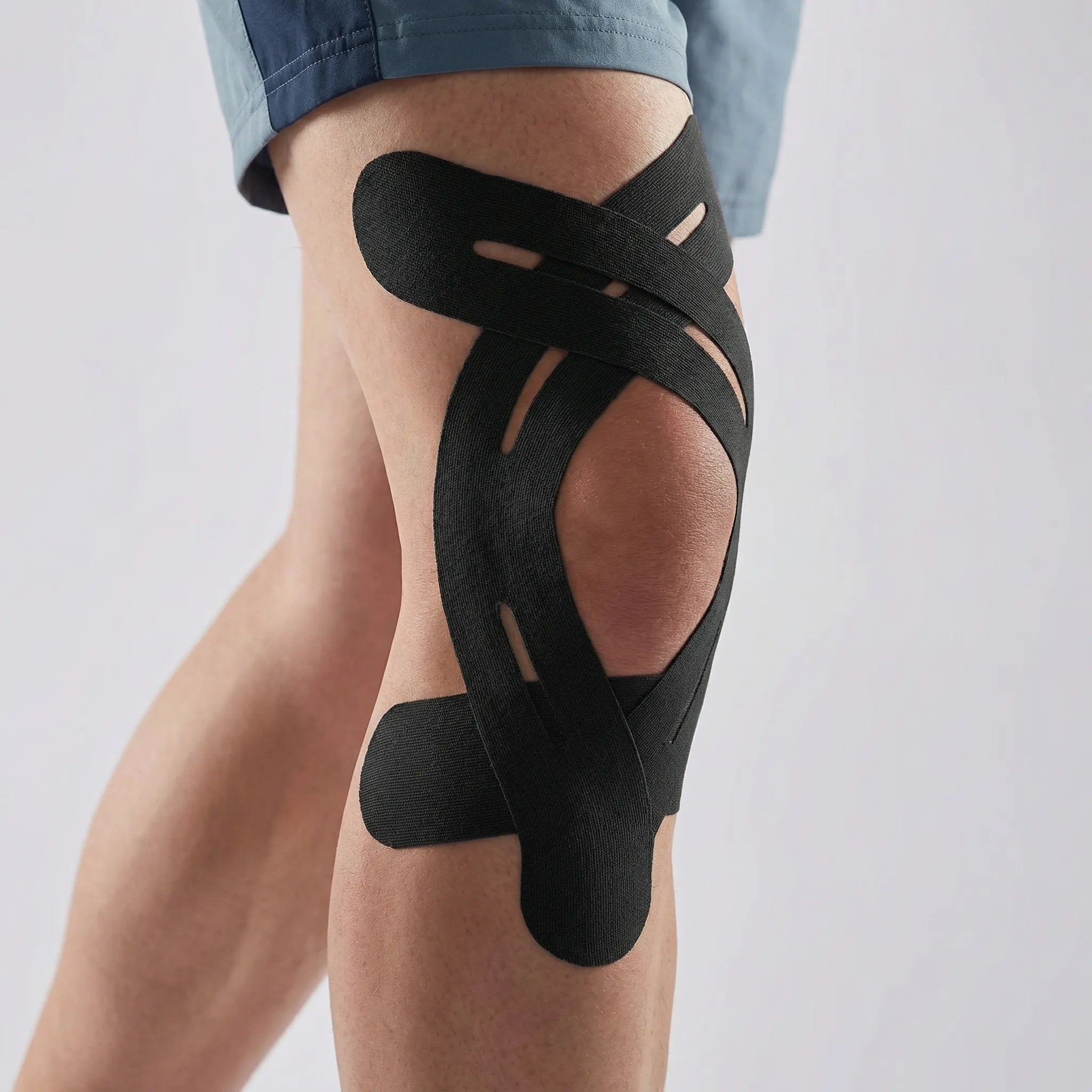 Kinesiology Knie-Tape elastisch atmungsaktiv vorgefertigte Streifen