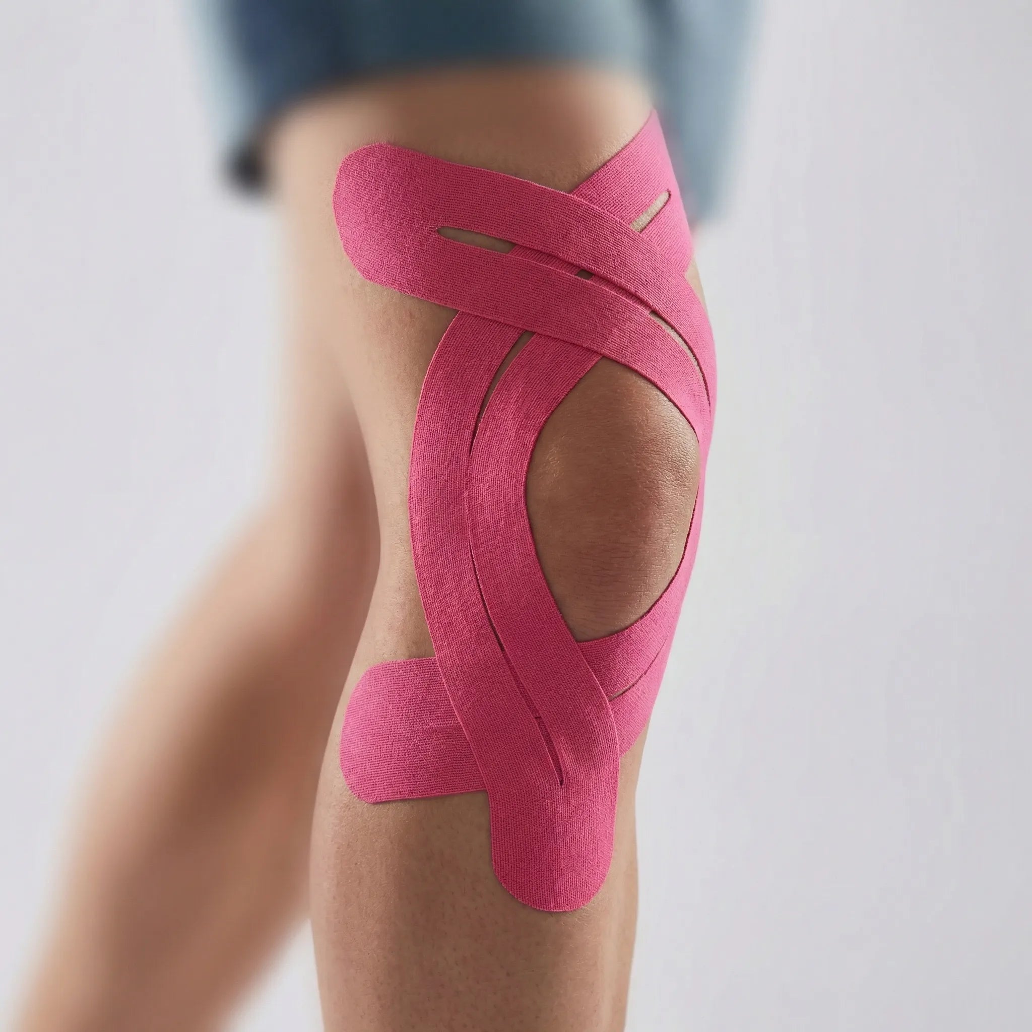 Kinesiology Knie-Tape elastisch atmungsaktiv vorgefertigte Streifen