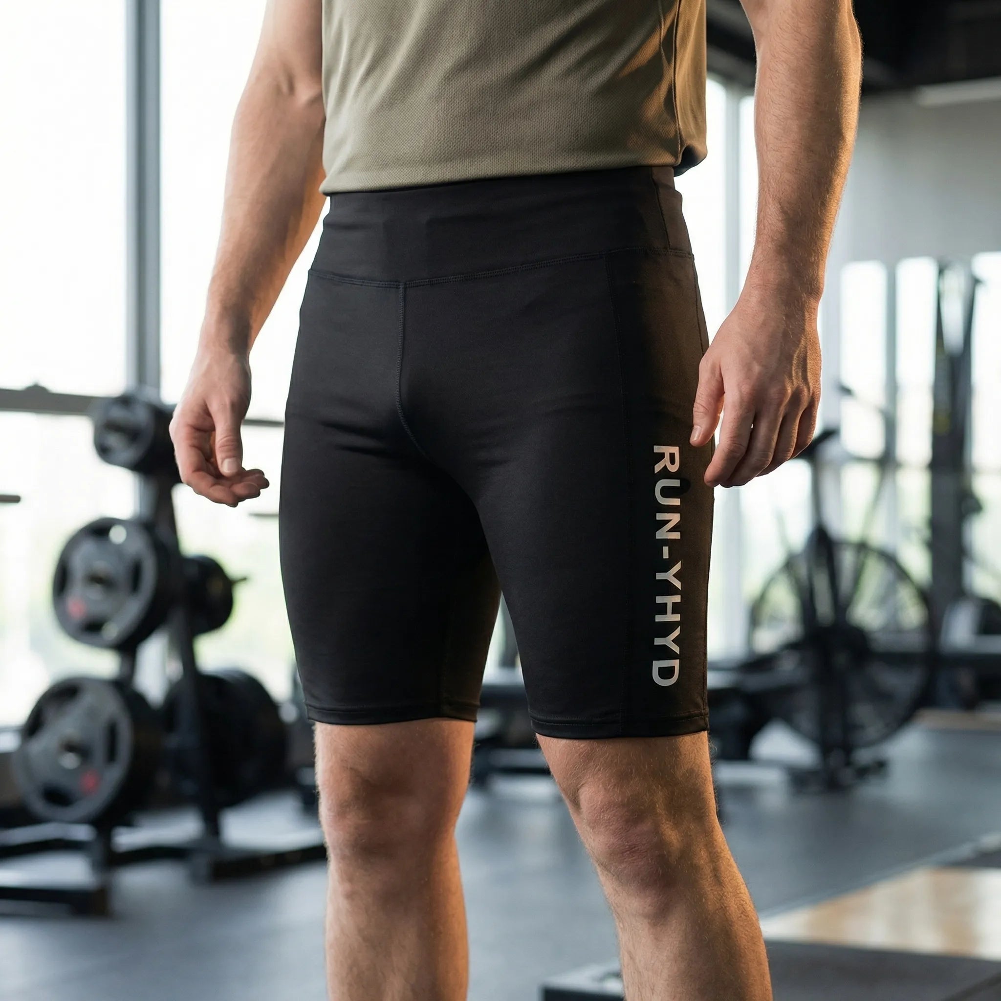 Herren-Kompressions-Shorts elastische Passform Trainingsshorts