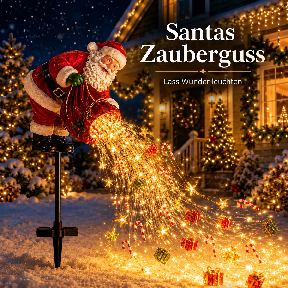 Nordspur | Fließendes LED-Weihnachtsgartenlicht