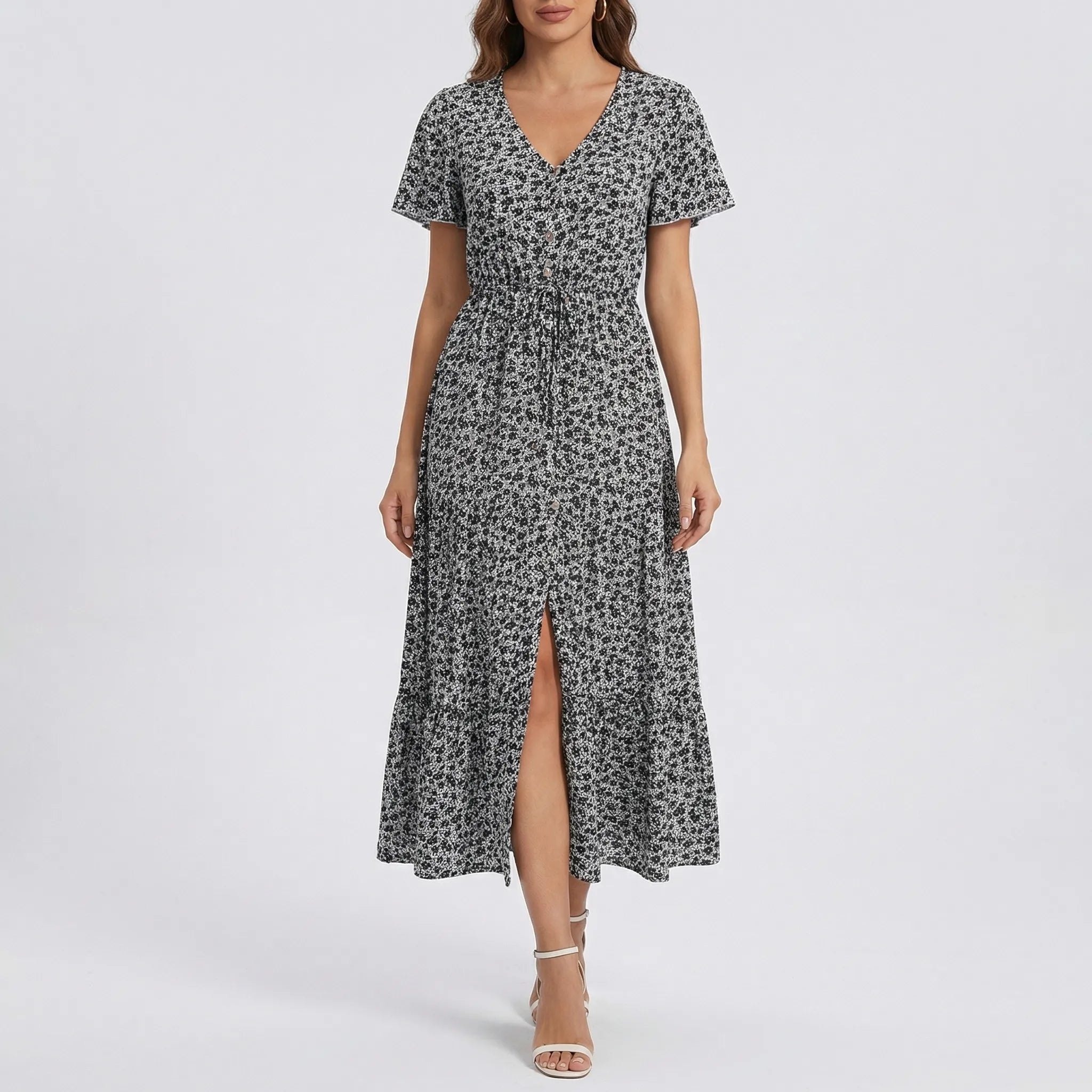 Nordspur | Floravel Loose Bohemian Floral Maxi Dress