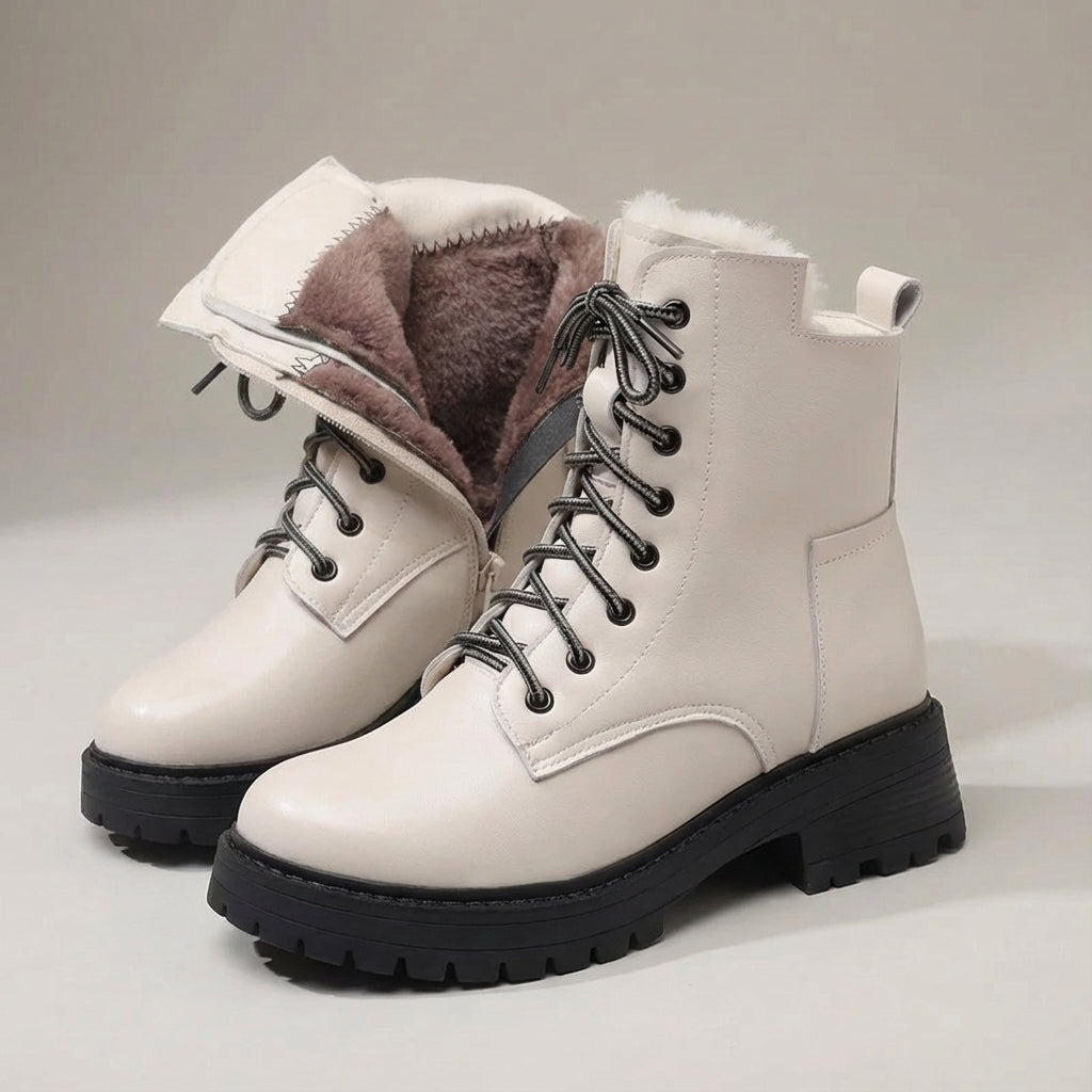 Winterstiefel Damen rutschfest warm isoliert Knöchelhoch