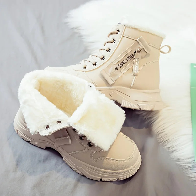 Knöchelhoher Winterstiefel mit warmer Isolierung rutschfeste Sohle