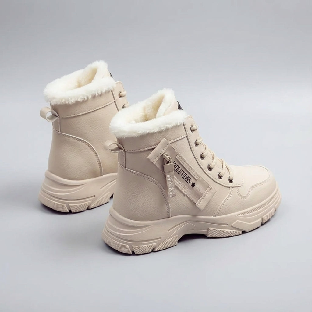 Knöchelhoher Winterstiefel mit warmer Isolierung rutschfeste Sohle