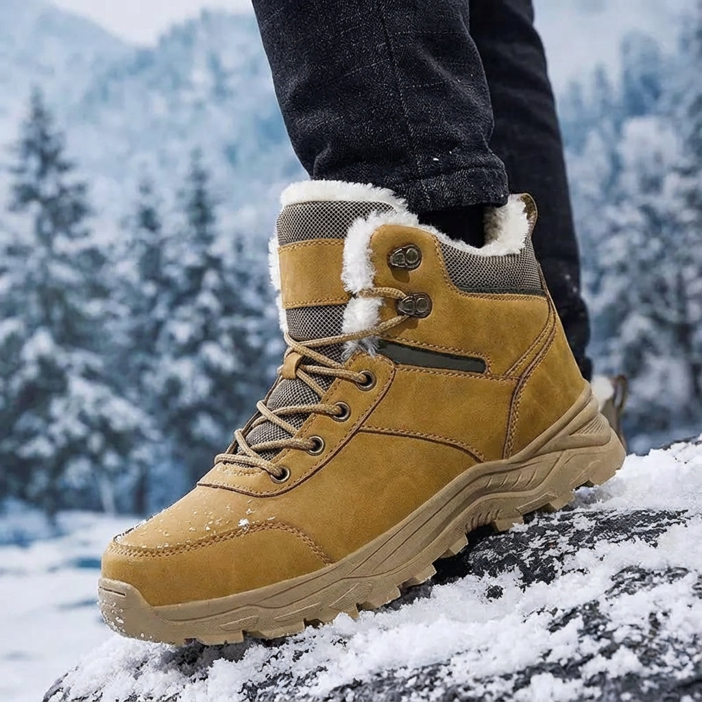 Knöchelhohe Winterstiefel mit rutschfester Sohle und wärmender Polsterung