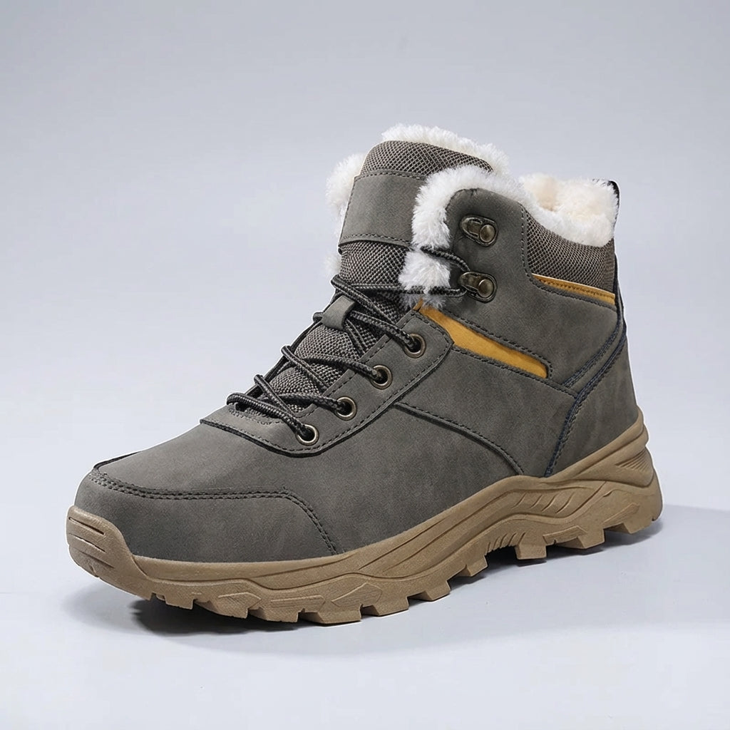 Knöchelhohe Winterstiefel mit rutschfester Sohle und wärmender Polsterung