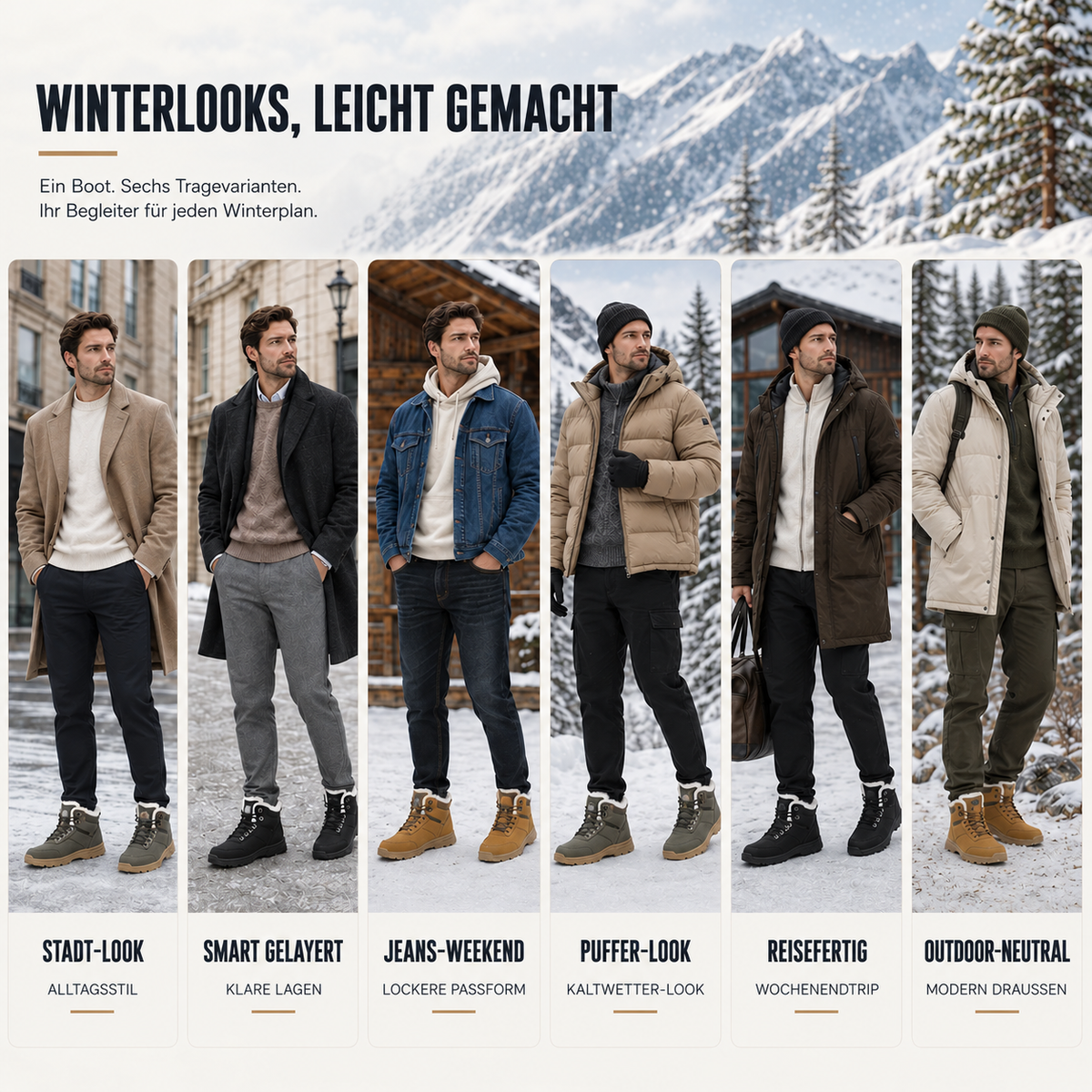 Nordspur | Frostguard Knöchelhohe Winter-Wanderstiefel