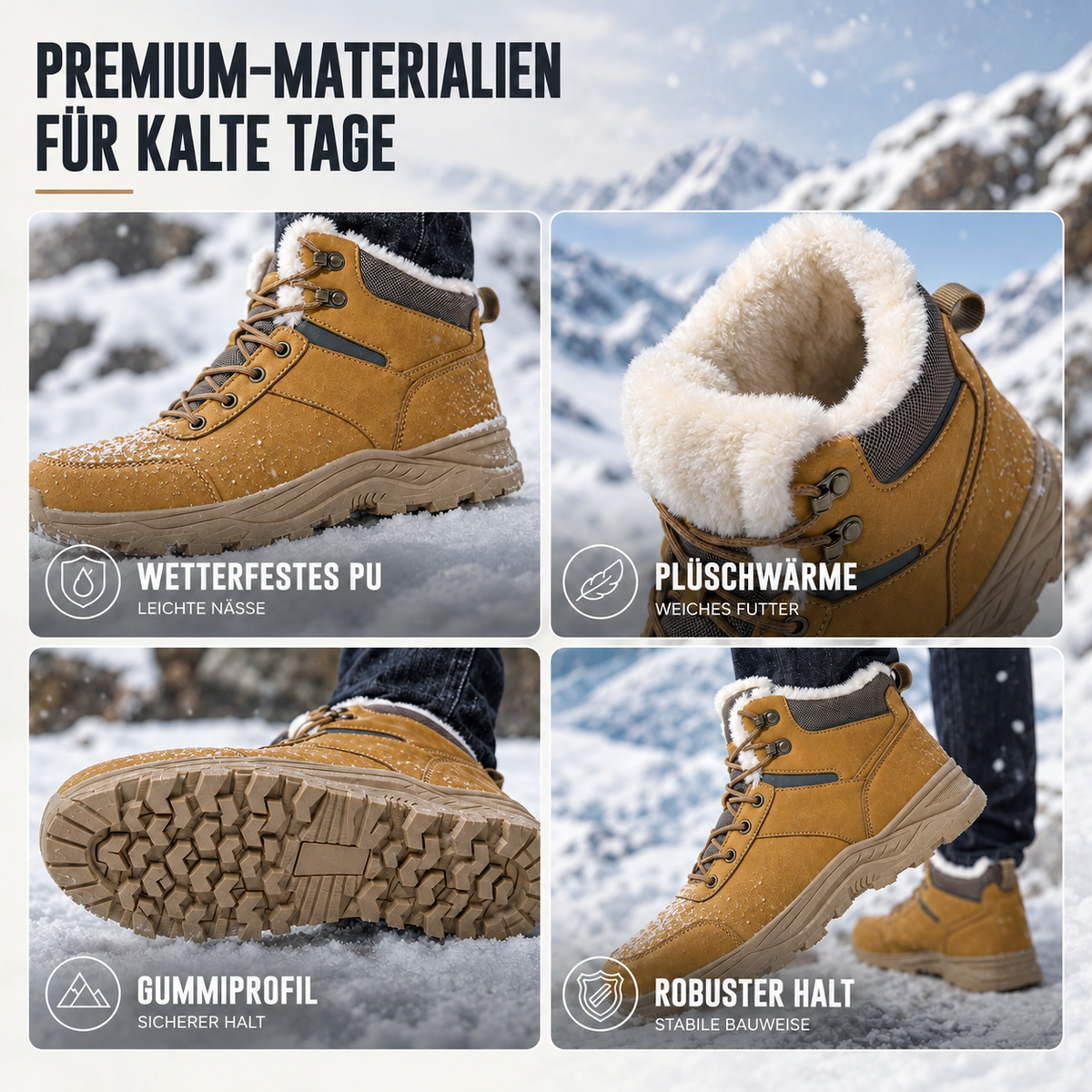Nordspur | Frostguard Knöchelhohe Winter-Wanderstiefel