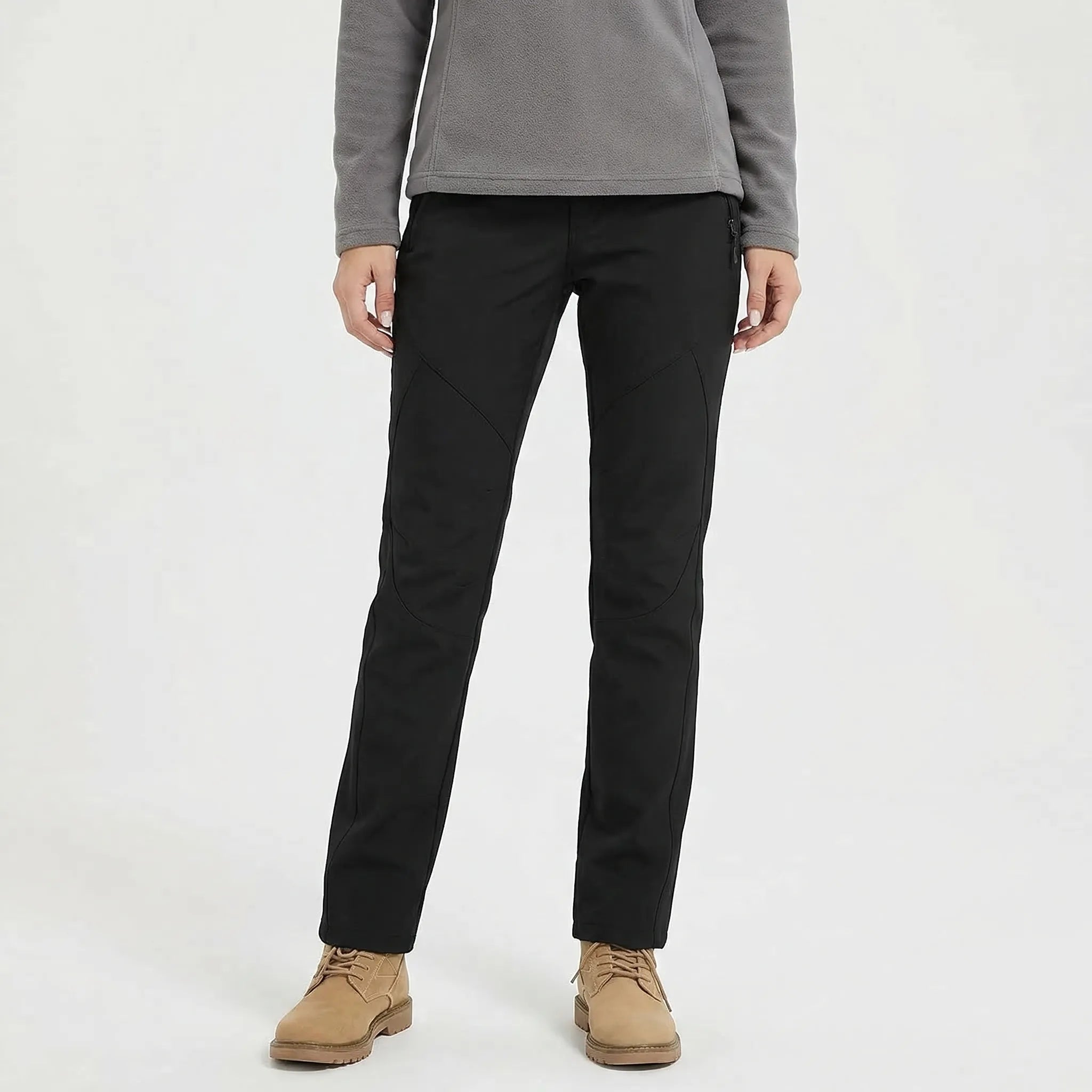 Fleece-gefütterte Softshell Outdoorhose für Winteraktivitäten