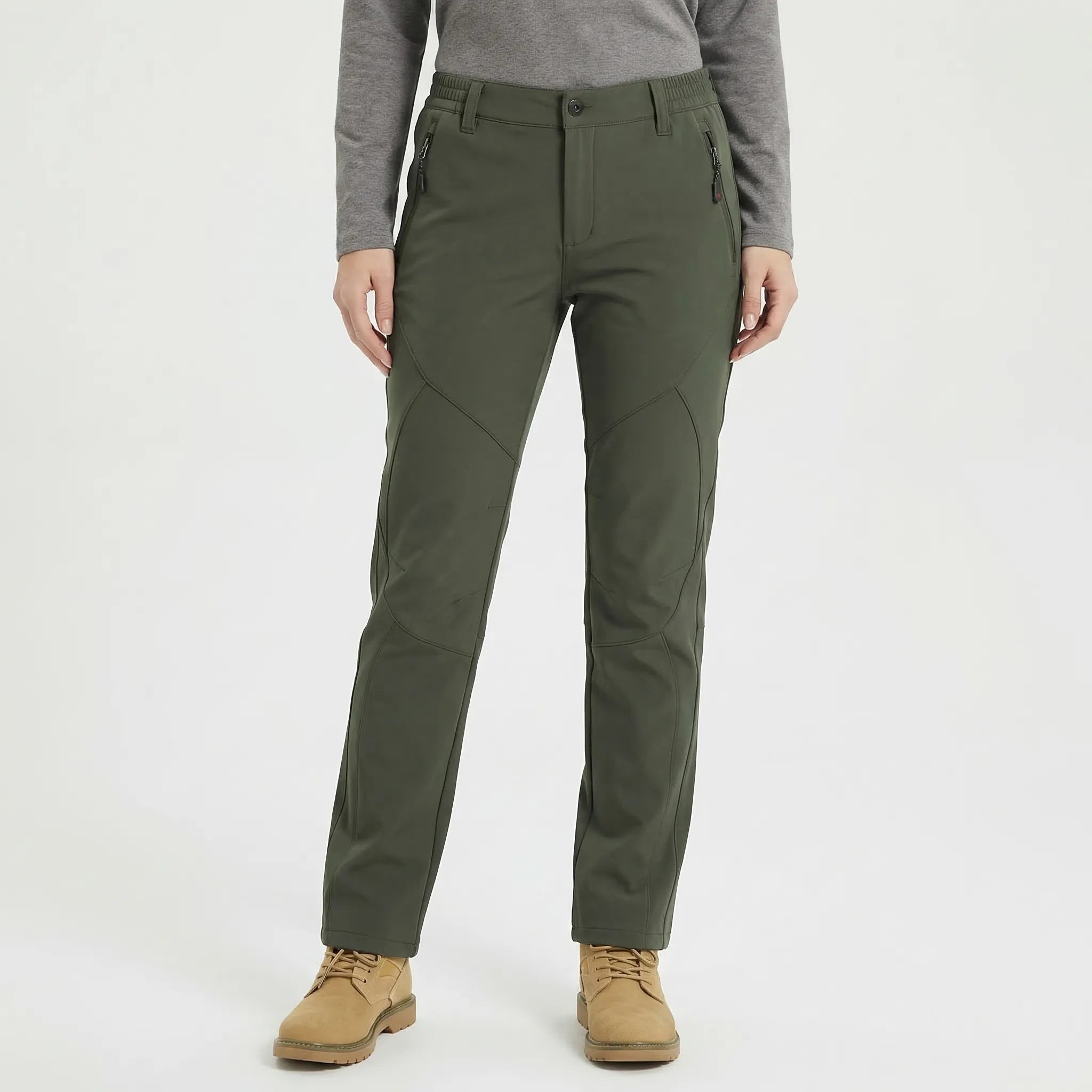 Fleece-gefütterte Softshell Outdoorhose für Winteraktivitäten