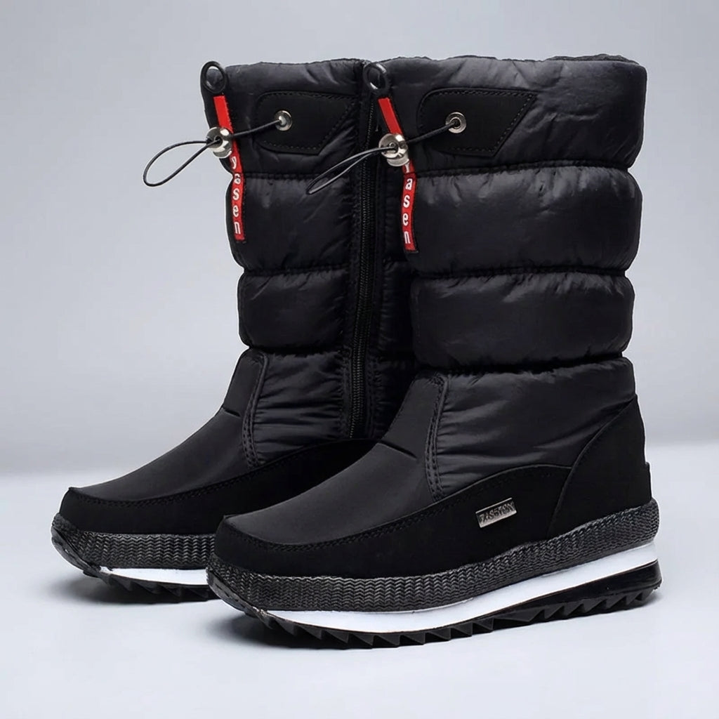 Mittelhohes Winterstiefel wasserdicht rutschfest warm gefüttert