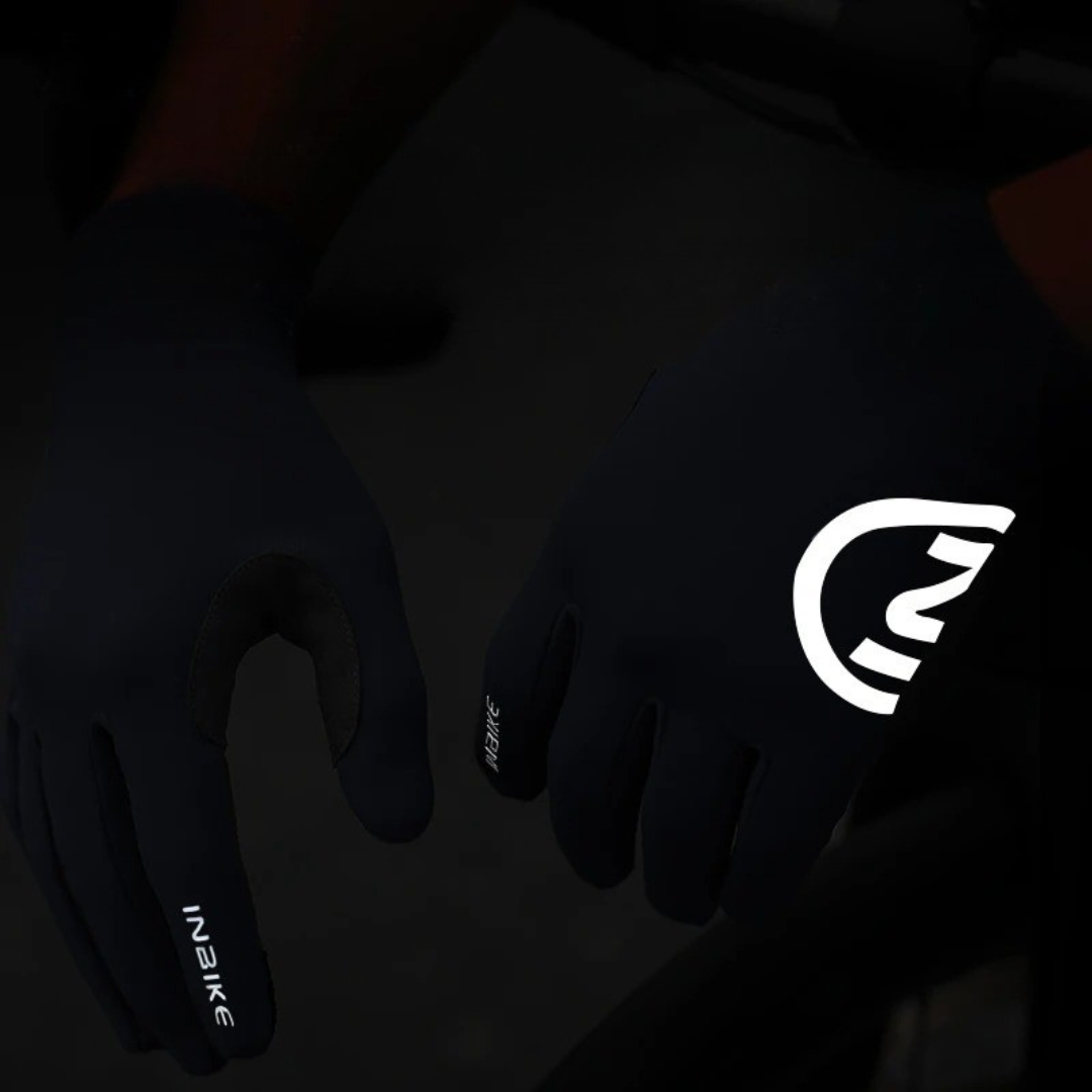 Winterfahrradhandschuhe mit Fleece-Fütterung rutschfest und stoßabsorbierend