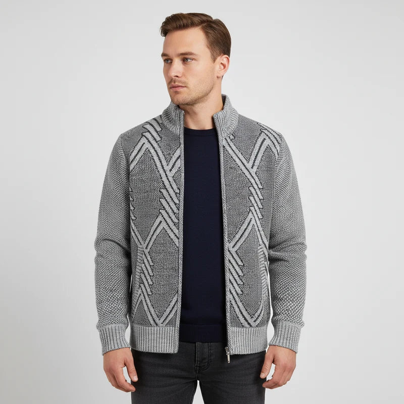 Nordspur | Strickcardigan mit durchgehendem Reißverschluss
