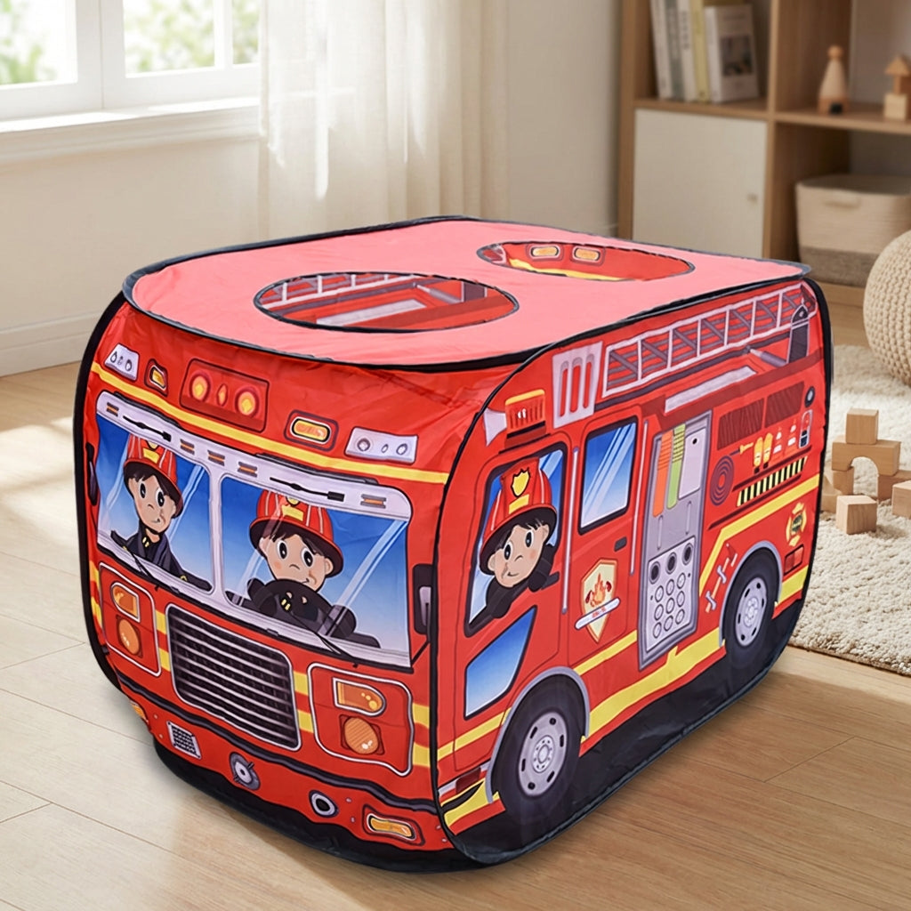 Faltbares Spielzelt Feuerwehr für Kinder mit Pop-Up Funktion