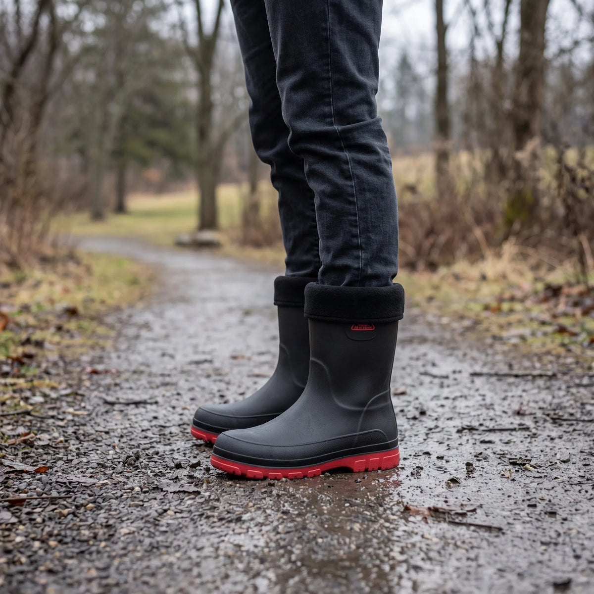 Nordspur | Gelbe Gummistiefel Herren Isoliert