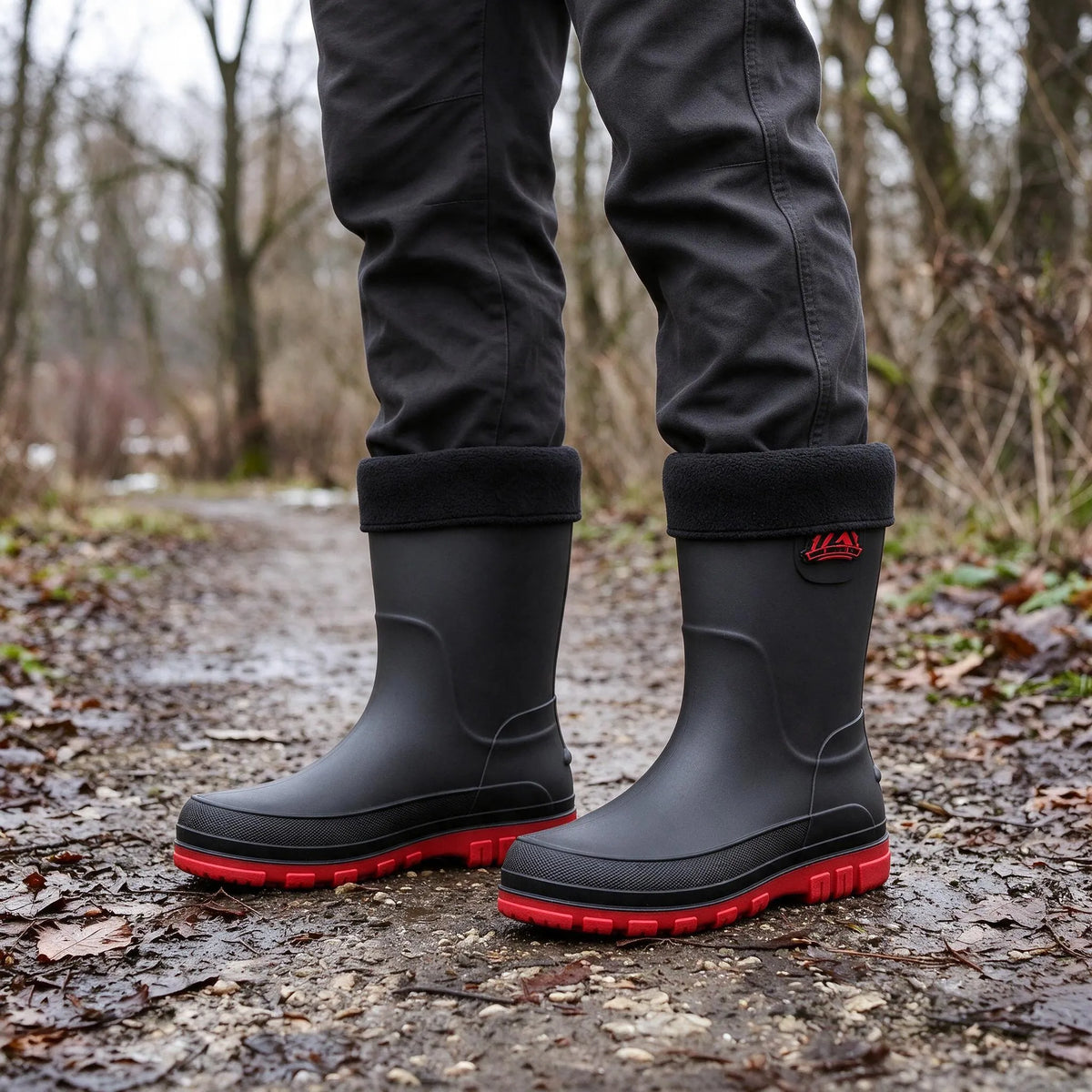 Nordspur | Gelbe Gummistiefel Herren Isoliert