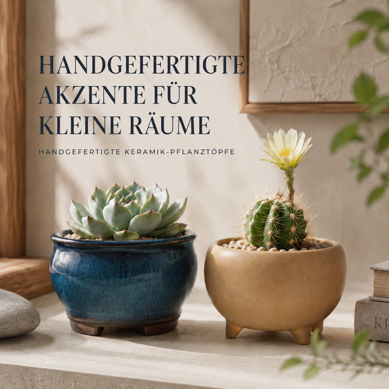 Nordspur | Glazwyn Runder glasierter Blumenkübel