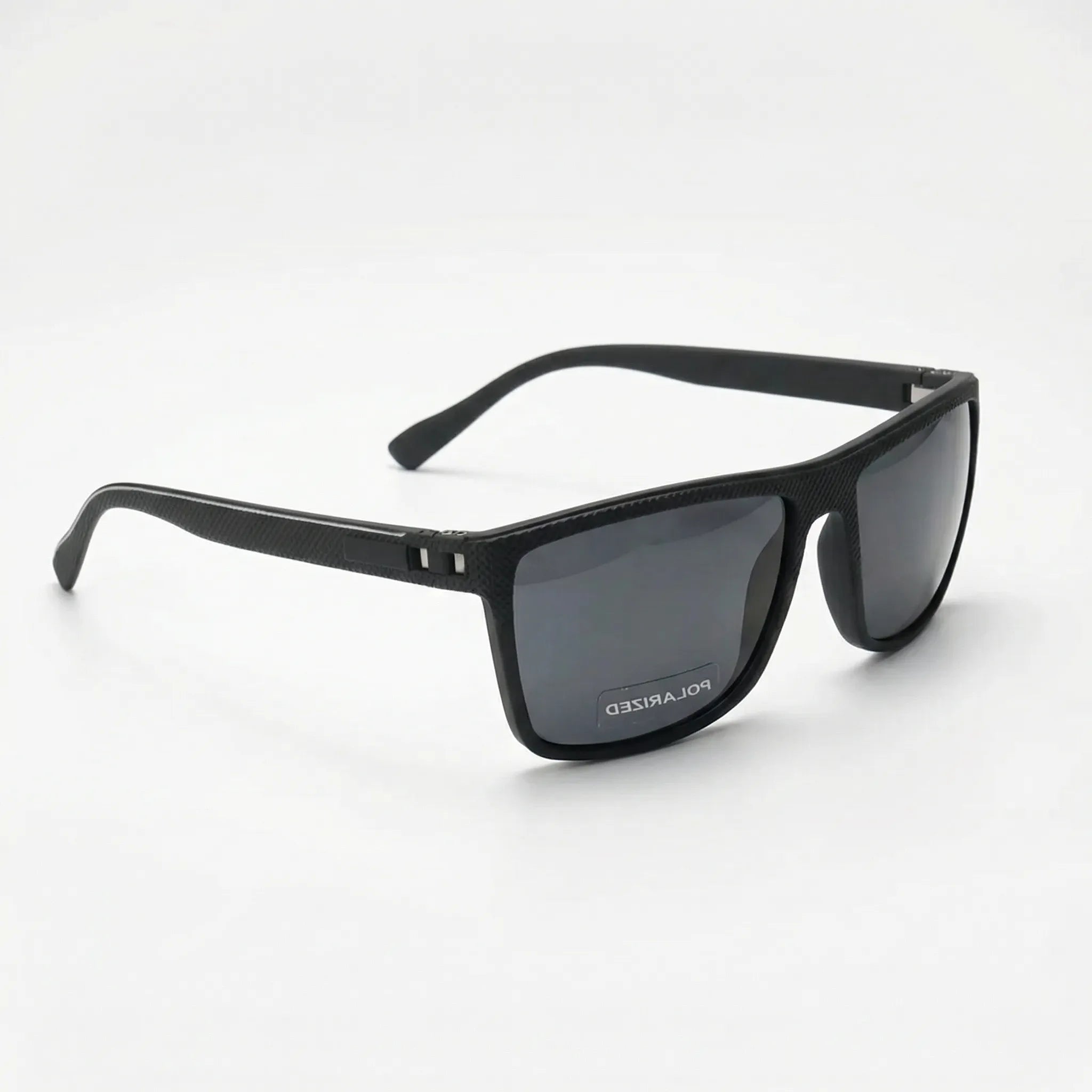 Quadratische Sonnenbrille mit polarisierten Gläsern und Federscharnieren