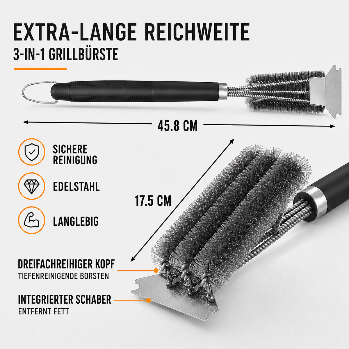 Nordspur | Grilloq Outdoor-Grillbürste