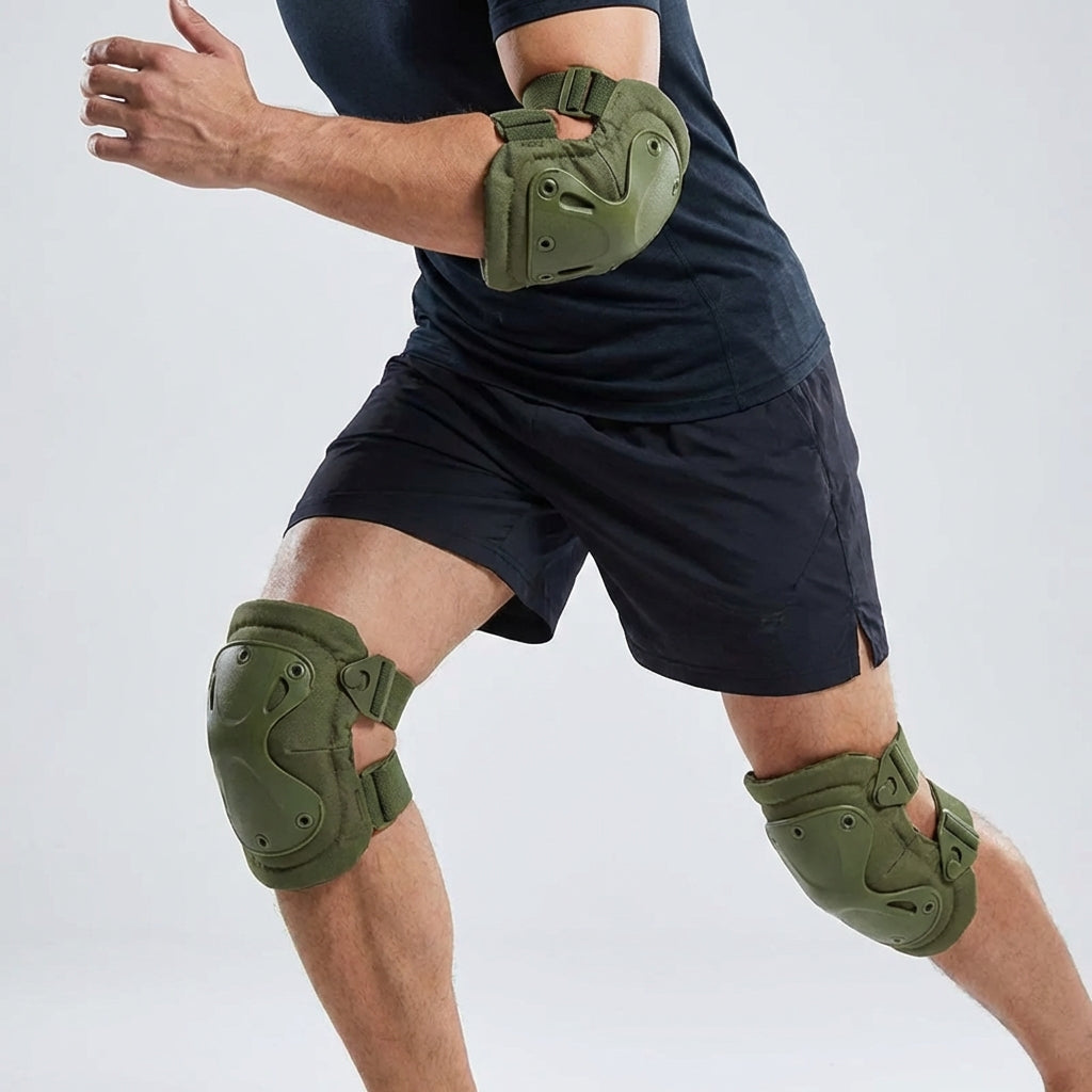 Knie- und Ellbogenschützer mit Hartschale für Outdoor-Sport
