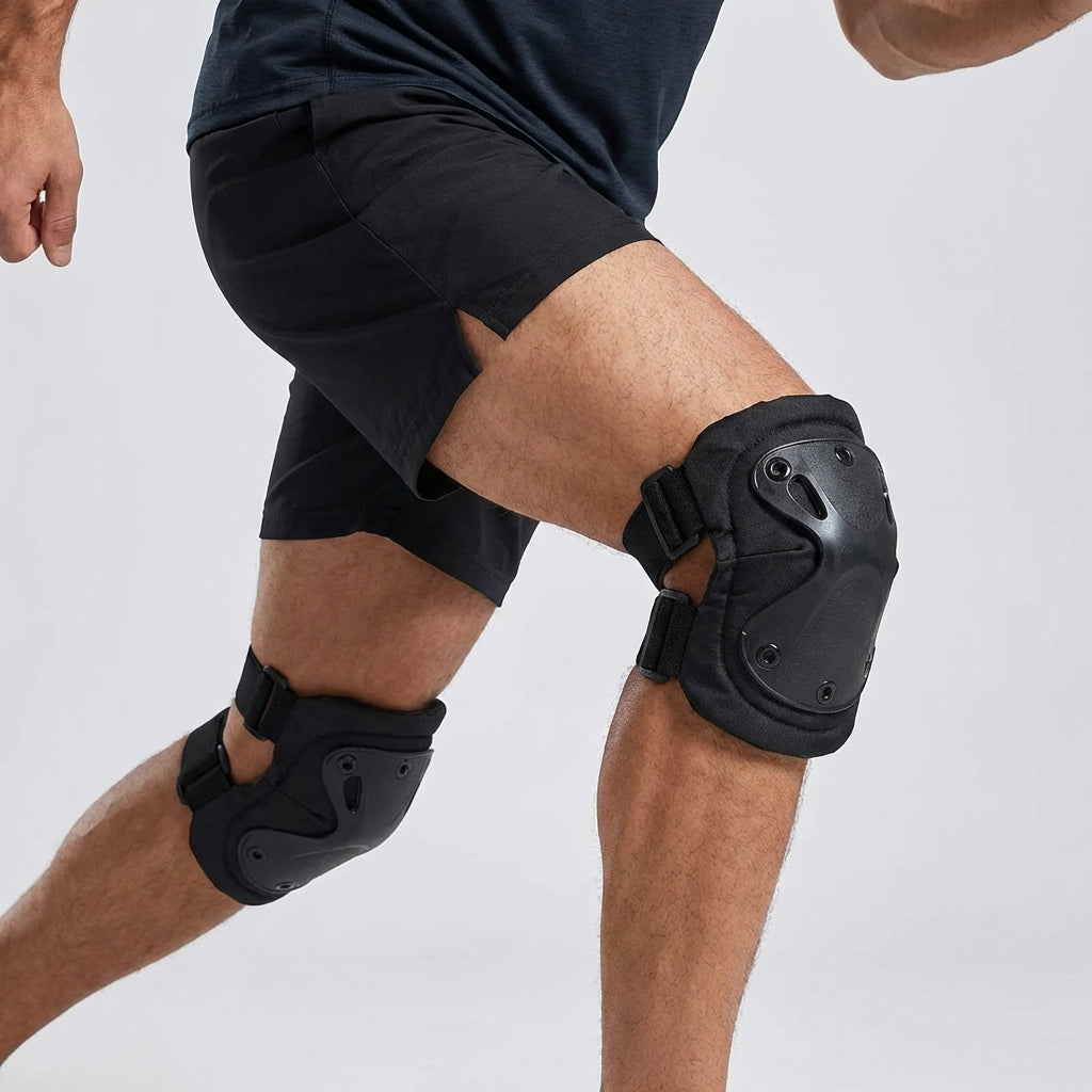 Knie- und Ellbogenschützer mit Hartschale für Outdoor-Sport