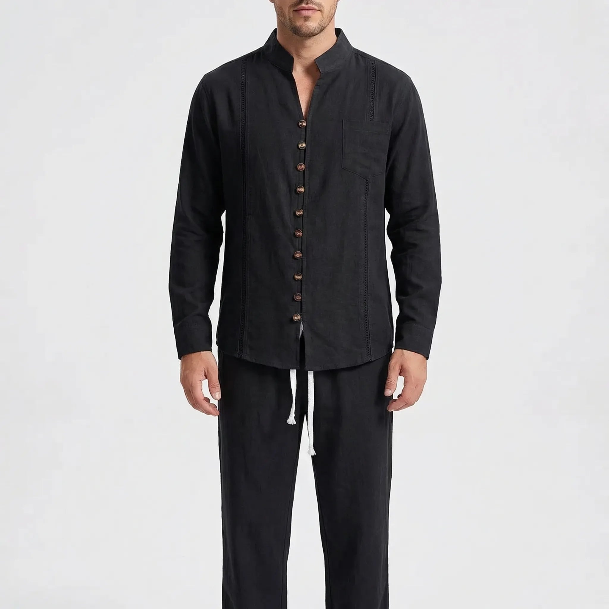 Herren Hemd- und Hosenset kubanischer Stil Strand Freizeit