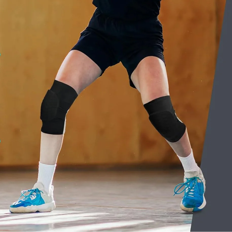 Gepolsterte Kompressions-Kniebandage mit Wabenpolsterung für Sport