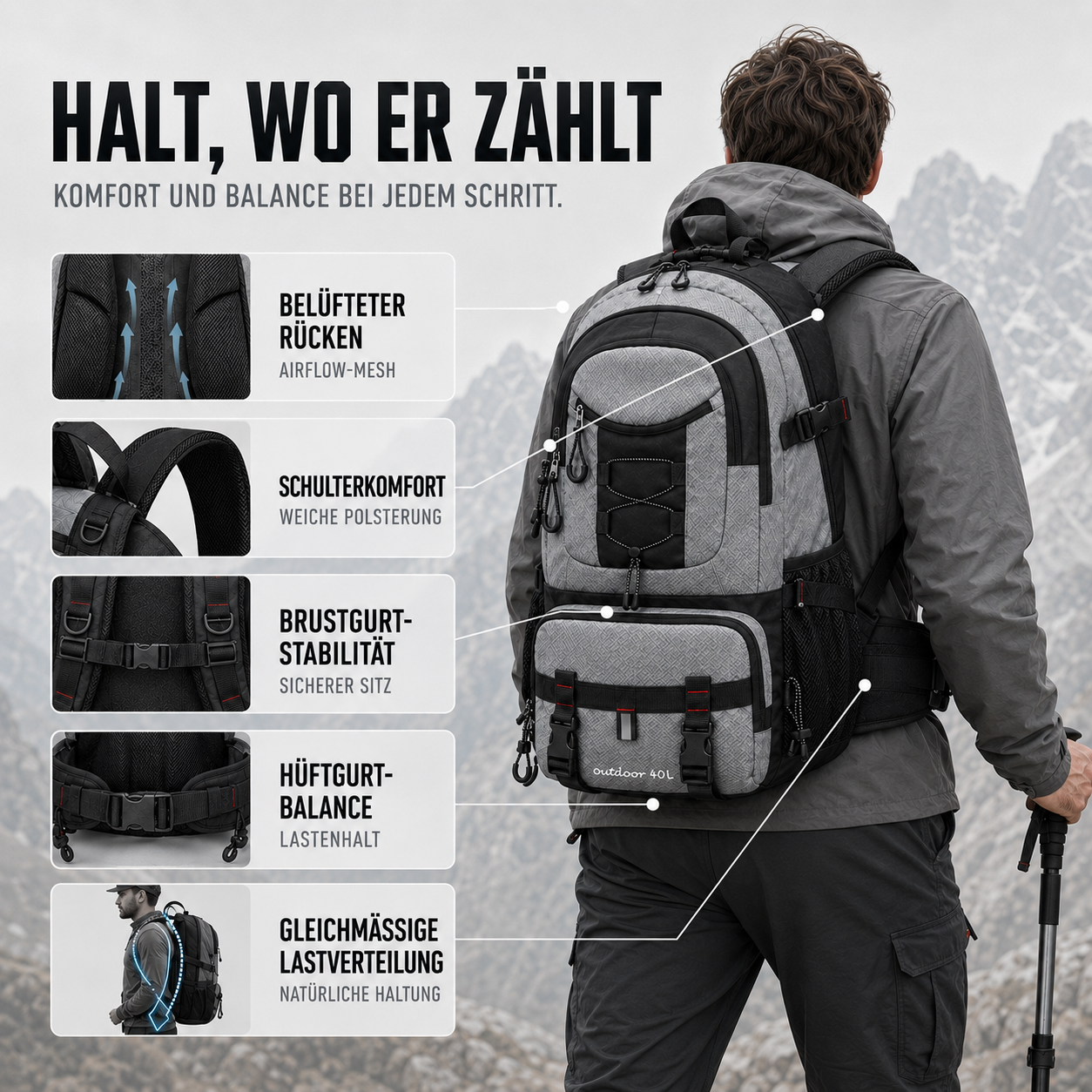 Nordspur | Highmoor Trail Rucksack