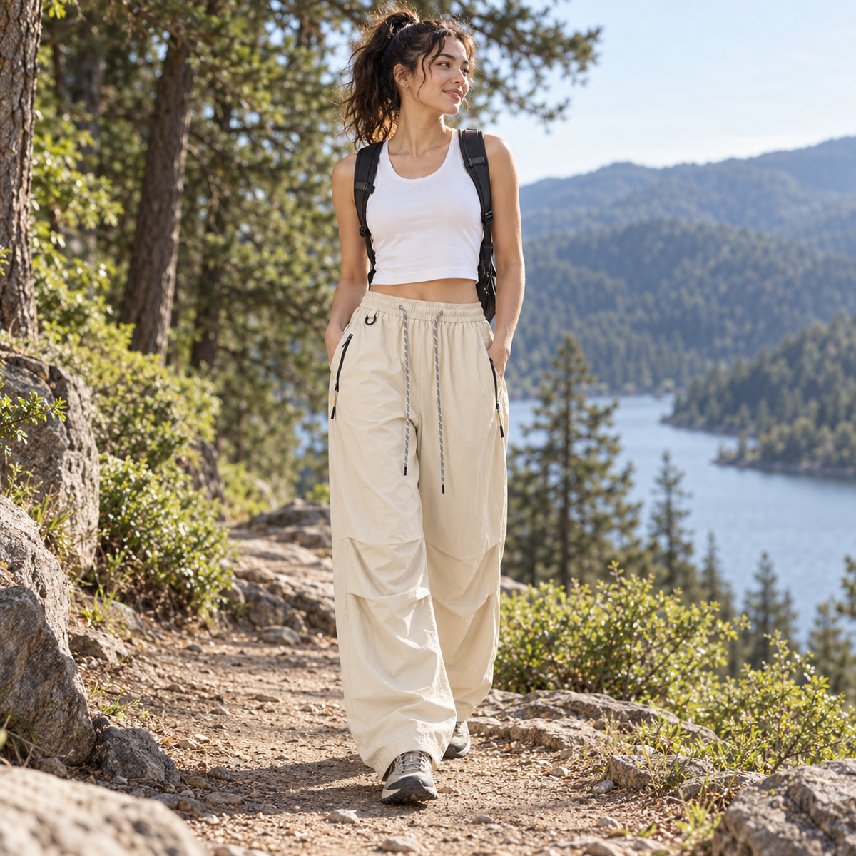 Nordspur | HikeStride Weit Geschnittene Wanderhose