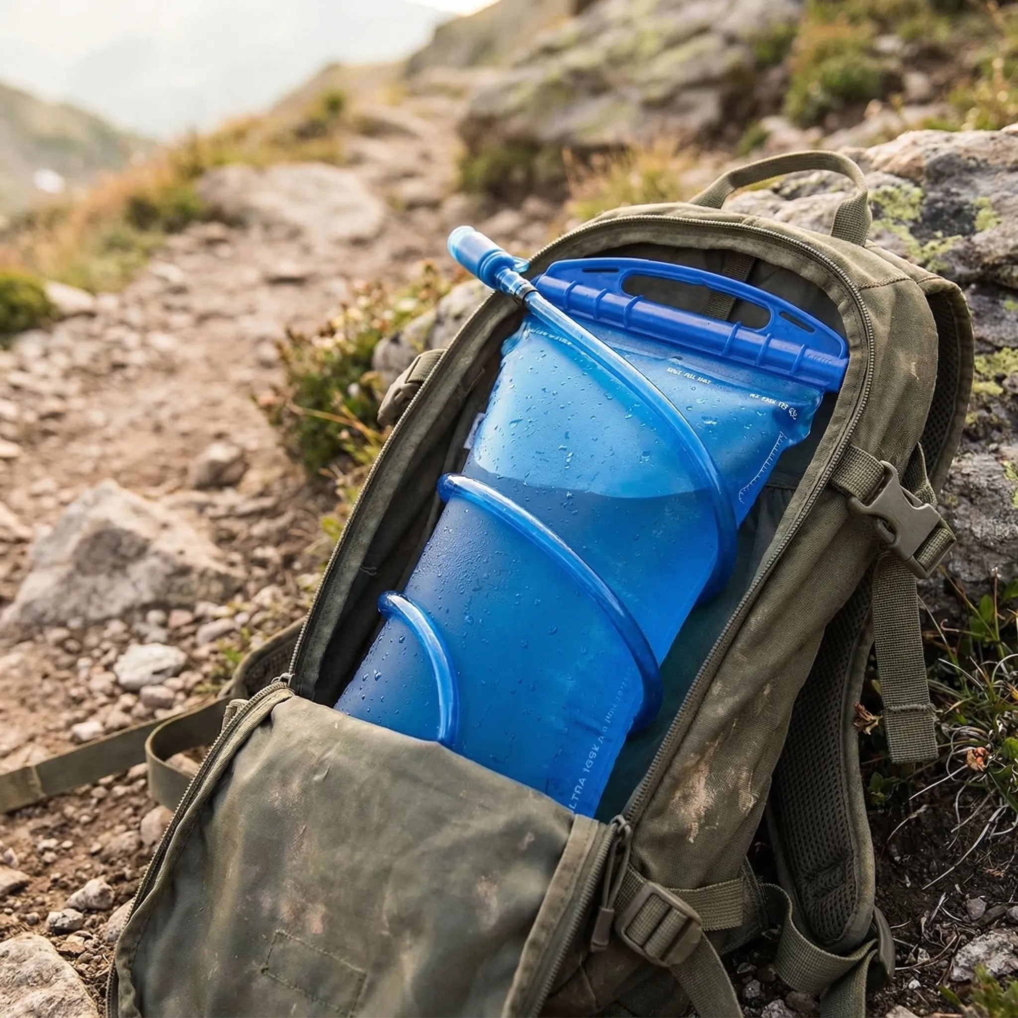 Trinkblase flexibel mit Biss-Ventil Schlauch für Laufen Wandern